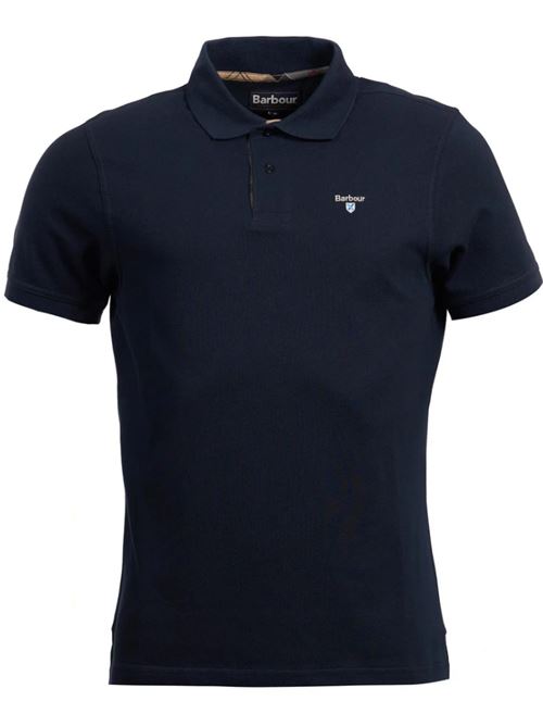 TARTAN PIQUE POLO BARBOUR | 251MMML0012NY31 NEW NAVY